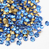 Back Plated Grade A Diamond Glass Pointed Rhinestone X-RGLA-SS6-005-1