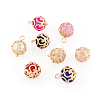 Craftdady 32Pcs 8 Colors ABS Plastic Imitation Pearl Charms KK-CD0001-23-3