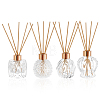 4Pcs Glass Aromatherapy Refillable Bottles AJEW-GA0010-83-1