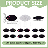 150 Pairs 6 Colors Felt Craft Doll Eye DIY-NB0016-23-2