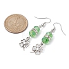 4 Pairs 4 Styles Alloy Clover Dangle Earrings EJEW-JE05539-S-3