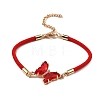 12Pcs 12 Colors Polyester Bracelets BJEW-P340-12A-G-2