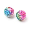 Rainbow AB Resin Rhinestone Beads OACR-D307-06-2