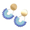 304 Stainless Steel Stud Earrings EJEW-MZ00755-02-4