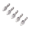 Tibetan Style Alloy Glue-on Flat Pad Bails LS-AB3348Y-3