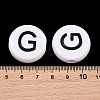 Opaque Acrylic European Beads AC-CBA3BDD-01G-3
