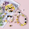 70Pcs 10 Styles Silicone Focal Beads SIL-SZ0002-31-3