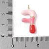 Brass Enamel Pendants KK-E093-03G-F-01-3