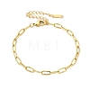 304 Stainless Steel Link Chain Bracelets BJEW-C084-06G-5