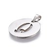 Non-Tarnish 201 Stainless Steel Pendants STAS-L221-33Q-2