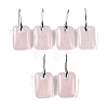 Natural Rose Quartz Dangle Earrings EJEW-C119-02P-09-1