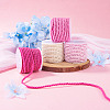4 Rolls 4 Colors Round Polyester Cord OCOR-TA0003-88D-8