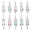 Kissitty 20Pcs 10 Style Alloy Pendants HJEW-KS0001-01-13