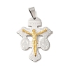Ion Plating(IP) 304 Stainless Steel Pendants STAS-C103-02GP-1
