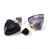 Natural Fluorite Perfume Bottle Pendants G-L623-10G-03-2