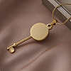 304 Stainless Steel with White Imitation Pearl Key Pendant Necklaces for Women OM7731-4