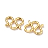 Brass S-Hook Clasps KK-P284-12G-01-2