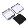 Floral Oil Painting Print Square Cardboard Jewelry Boxes CBOX-A010-01B-04-3