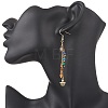 Natural Gemstone Dangle Earrings EJEW-JE06668-02-3