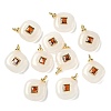 Natural White Jade Pendants G-H328-06G-C11-1