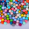 Round Silicone Focal Beads SI-JX0046A-94-4