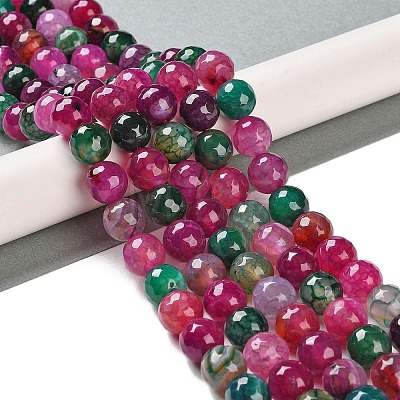 Natural Agate Beads Strands G-M437-C01-01M-1
