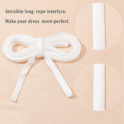 Satin Wedding Dress Back Tie Rope SRIB-WH0011-039A-1