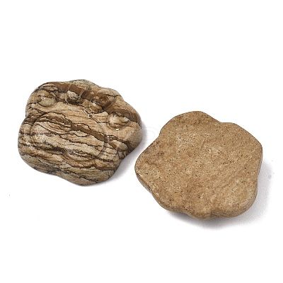 Natural Picture Jasper Carved Cabochons G-I395-A01-1