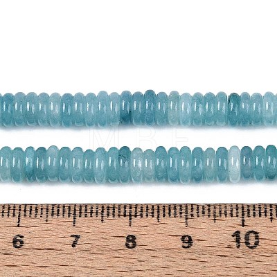 Dyed Natural White Jade Beads Strands G-T142-6mm-05F-1