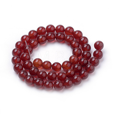 Natural Carnelian Beads Strands G-S259-32-10mm-1