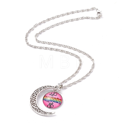 Rainbow Pride Necklace NJEW-F291-01B-1