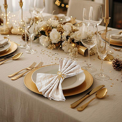 60Pcs Bowknot Alloy Napkin Rings AJEW-DR0002-68-1