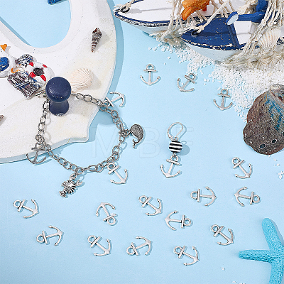 100Pcs Tibetan Style Alloy Pendants FIND-SC0023-09-1