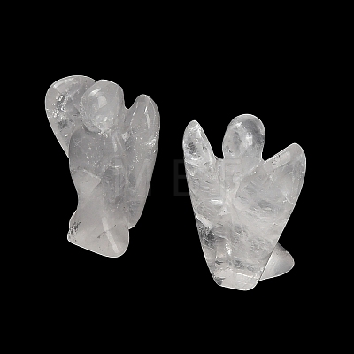 Natural Quartz Crystal Gemstone Carved Angle Figurines GG-CBA8396-A19-1