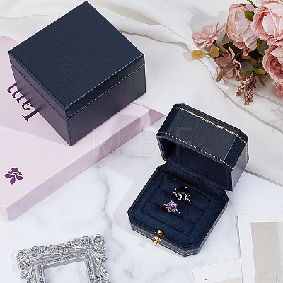 Rectangle Cardboard Jewelry Couple Ring Storage Boxes CON-CL0001-15-1