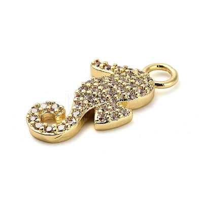 Brass Micro Pave Cubic Zirconia Pendants KK-L229-061G-1