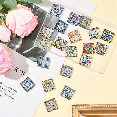 1 Bag Glass Cabochons GGLA-FS0001-19A-1