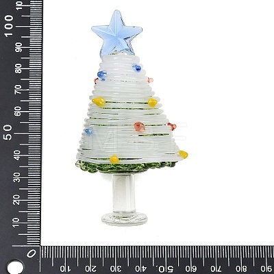 Handmade Lampwork Christmas Tree Ornaments LAMP-C026-06F-1