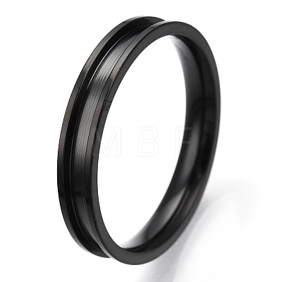201 Stainless Steel Grooved Finger Ring Settings RJEW-TAC0017-4mm-05B-1
