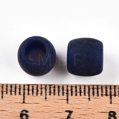 Frosted Opaque Acrylic Beads SACR-T017-08A-1