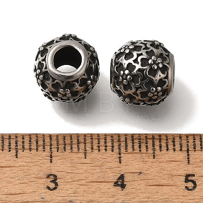 304 Stainless Steel European Beads STAS-D191-07C-AS-1