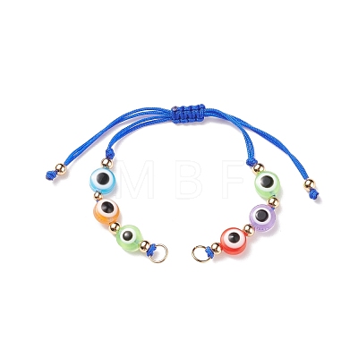Half Finished Adjustable Braided Nylon Thread Bracelets AJEW-JB01130-1