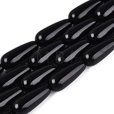 Opaque Glass Beads Strands GLAA-Q113-03A-CM-1