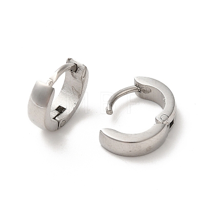 Non-Tarnish Polishing 304 Stainless Steel Hoop Earrings EJEW-P255-11P-1