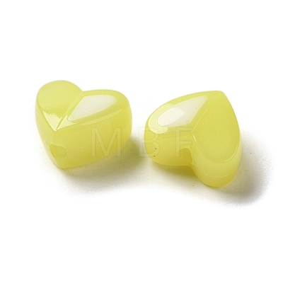 Imitation Jelly Acrylic Opaque Beads SACR-R741-01G-1