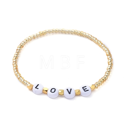 Glass Seed Beads Stretch Bracelets BJEW-JB05245-1