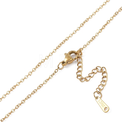 201 Stainless Steel Cable Chain Necklaces NJEW-P309-20G-1