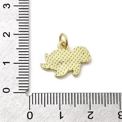 Brass Enamel Pendants KK-P338-03A-G-1