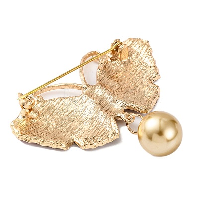 KC Gold Plated Alloy Brooches JEWB-L017-04KCG-02-1