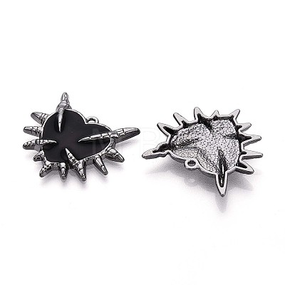 Halloween Alloy Enamel Pendants PALLOY-T094-10B-1